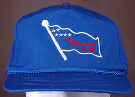 Vtg U.S. Window Tint Hat-Blue-Rope Bill-Snapback-Embroidered-Trucker-Fla... - $28.04