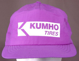 Vtg KUMHO Tires Hat-Purple-Snapback-Trucker-Wheel Garage Car Rim Street ... - $28.04