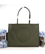 Tory Burch Olive Green Nylon Leather Large Tote Bag NWT - $291.56