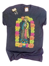 Rebel Rose women&#39;s our lady of guadalupe tee in Black - £25.75 GBP