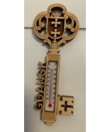 GDANSK Poland Wood Key Thermometer Refrigerator Magnet - £11.39 GBP