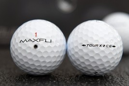 35 Near Mint Maxfli Tour CG Golf Balls mix - AAAA (9 Yellow, 7 Green) - $54.44