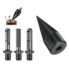 4 Pcs Wood Splitter Drill Bit, Removable Heavy Duty Drill Screw Cone, 32Mm - $23.99