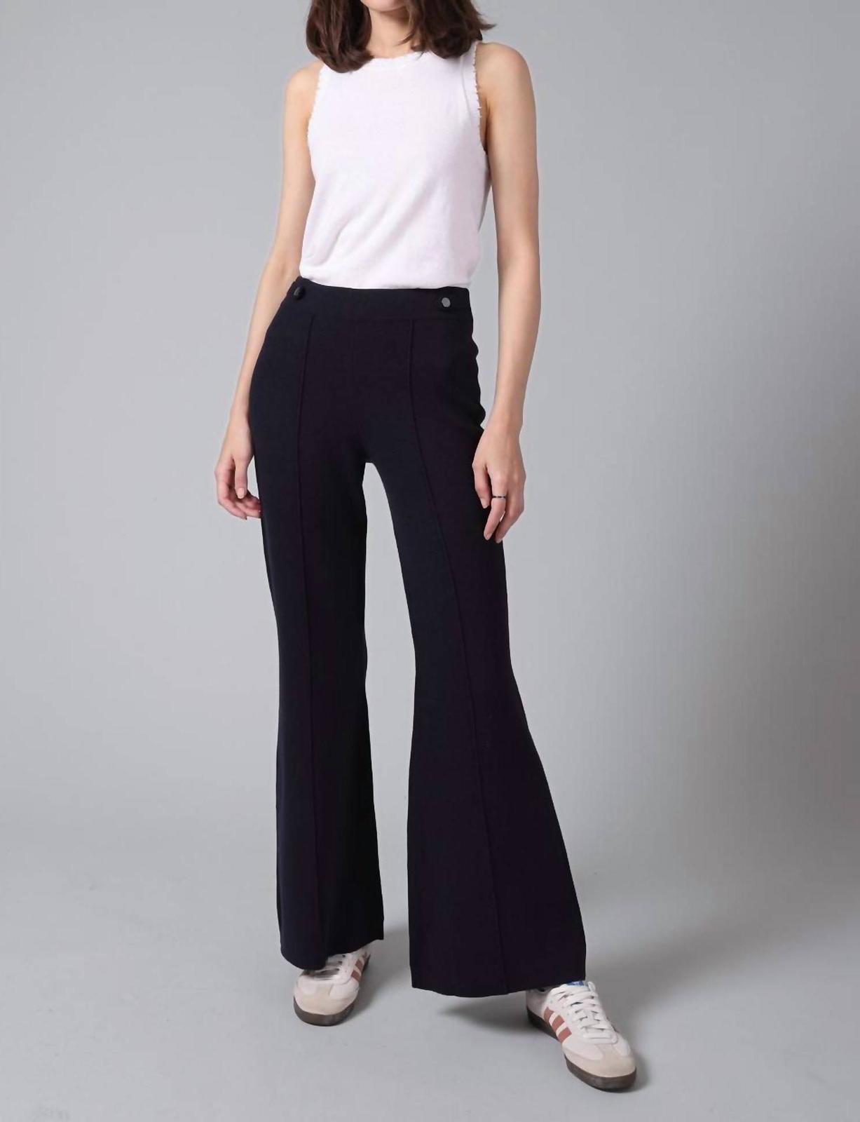 Minnie Rose Cotton Blend Wide Leg Knit Pant Size M - $181.17