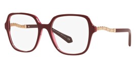 BVLGARI Eyeglasses BV4201B 5469 Bordeaux Red Frame W/ Clear Demo Lens - $188.09