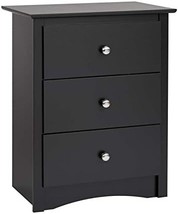 Tall 3-Drawer Black Prepac Sonoma Nightstand - $94.73