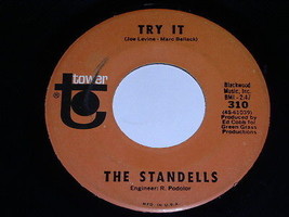 The Standells Try It Poor Shell Of A Man 45 Rpm Record Vintage Tower Label - £15.17 GBP