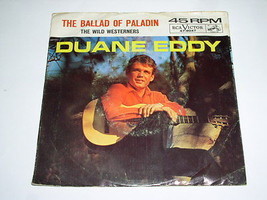 Duane Eddy Ballad Of Paladin 45 RPM Picture Sleeve Vintage RCA Label - £15.00 GBP