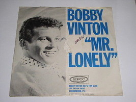 Bobby Vinton Mr. Lonely 45 RPM Picture Sleeve Vintage Epic Label - £15.00 GBP