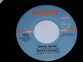Mouth &amp; Macneal How Do You Do Land Of Milk And Honey 45 Rpm Record Philips Label - £15.17 GBP