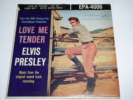 Elvis Presley Love Me Tender EPA 4006 Vintage RCA Victor With Cover 1956 - £19.68 GBP