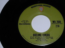 Deliverance Dueling Banjos 45 Rpm Record Vintage Warner Bros Label - £15.14 GBP