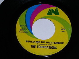 The Foundations Build Me Up Buttercup 45 Rpm Record Vintage UNI Label - $18.99