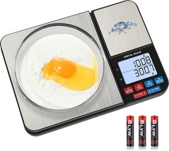 Diyife® Dual Platform Digital Kitchen Scale, 11Lb/0.1G And 500G/0.01G, High - £30.77 GBP