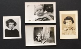 Vintage Lot of 4 Small Photos All Children or Toddlers Girl and Boy - £5.53 GBP