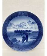 Royal Copenhagen  Christmas Plate 1968 &quot;The Last Umiak&quot; - $16.26 CAD