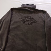 Landway Men's Brown Full Zip Pockets Fleece Jacket Size Medium Measured Chest 47 image 13