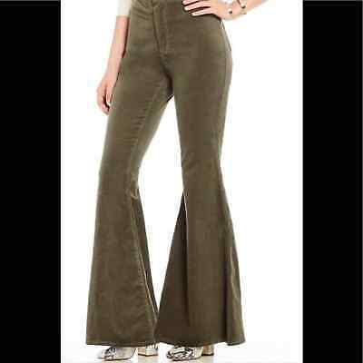 Chelsea &amp; Violet olive flare bottom corduroy jeans Women’s Size 25 - $50.79
