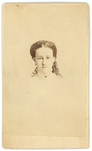 CIRCA 1860&#39;S CDV Beautiful Young Woman With Long Hair Manger Philadelphia, PA - £8.82 GBP