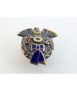 VTG Fraternal Order of Eagles FOE sterling silver enamel tie Tack pin - £14.01 GBP