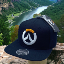 Bioworld Blizzard Overwatch Logo Snapback Baseball Hat Black 2018 - £11.54 GBP