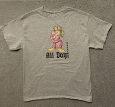 Walt Disney World Men&#39;s T-Shirt - Size L Grumpy Vibes Only: All Day Ever... - £11.52 GBP