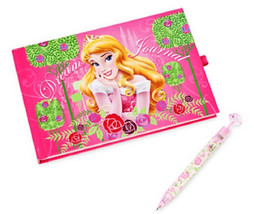 Disney Store Sleeping Beauty Aurora Dream Journal Diary Pen Set New - £27.45 GBP