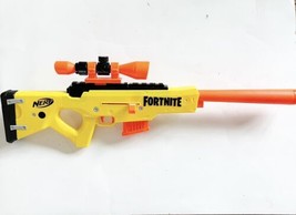 FORTNITE Nerf Gun Yellow Sniper Rifle With Scope And Magazine - £24.10 GBP