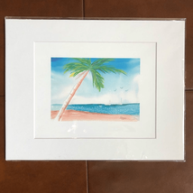 Palm on Sparkling Water Matted Unframed Picture - €18,41 EUR