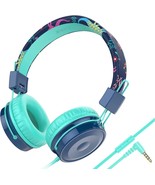 Kids Headphones, Wired Headphones for Kids Over Ear Headphones with Mic ... - £15.25 GBP