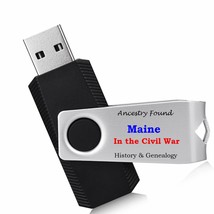 Maine Civil War Books History &amp; Genealogy - 48 Books on USB Flash Drive - £8.49 GBP