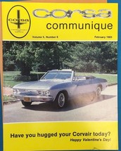 CORSA COMMUNIQUE magazine February 1983 Corvair Society of America - $9.89