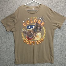 Celebrate Patriotic Shirt Mens 2XL These Colors Don&#39;t Run USA American Patriot - £8.59 GBP