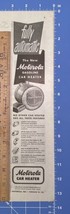 Vintage Print Ad Motorola Fully Automatic Gas Car Heater Chicago IL 13.5... - $8.81