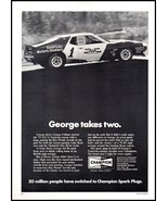 1972 Champion Spark Plugs George Follmer AMC Javelin Vintage Print Ad Wa... - $10.97