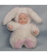 Anne Geddes BUNNY BABY Plush with Porcelain Face/Hands Uniman Toys Ltd. 8" 1997  - $14.92