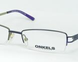 ONKELS ONK1332 2 Violett / Tee Grün Einzigartig Brille Brillengestell 51 17 - $58.01
