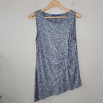 Apt. 9 | Side Twisted Heather Gray Knit Tank Top, size medium - £10.80 GBP