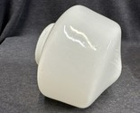 Vintage 6&quot; White Glass Ceiling Fan Light Fixture Shade Cover Fits 3-1/4&quot;... - $11.88