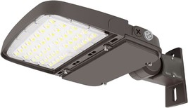 Dimmable Commercial Outdoor Shoebox Lights With Arm Mount, 130Lm/W 5000K - £91.61 GBP