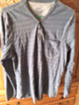 BKE Men’s Striped Shirt Slim Fit Size Medium LongSleeve Button Neckline - £15.63 GBP