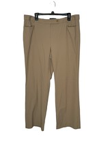 Talbots Women&#39;s Pants Signature Chino Straight Leg High-Rise Stretch Brown Sz.16 - £14.85 GBP