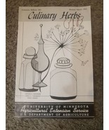 VTG Vintage 1960&#39;s 1963 Culinary Herbs U of Minnesota Agricultural Bulletin - £12.00 GBP