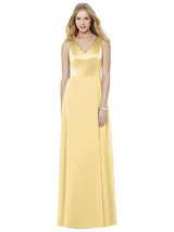 Dessy 8152...Full Length, V-Neck dress...Buttercup..Size 14...NWT - $75.05