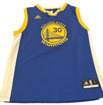Adidas Golden State Warriors Steph Curry #30 Blue Basketball Jersey Large - £22.67 GBP