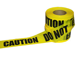 Yellow CAUTION DO NOT ENTER Tape, Bold Black Letters 2.4 Mil, Sold as Ca... - $60.25