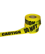 Yellow CAUTION DO NOT ENTER Tape, Bold Black Letters 2.4 Mil, Sold as Ca... - £45.34 GBP