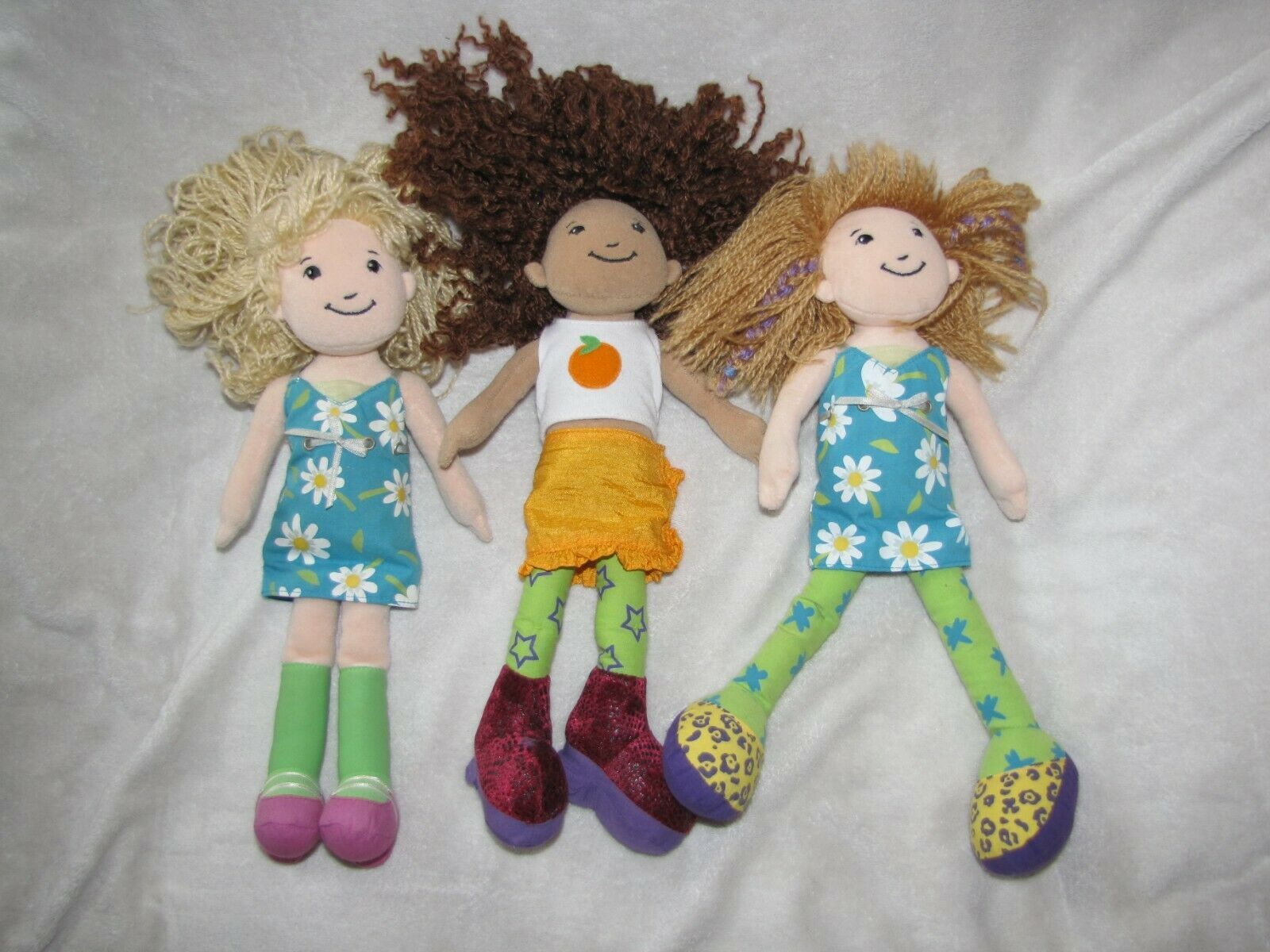 Manhattan Toy Stuffed Plush Cloth Doll Groovy Girl Set Lot Siri Britta 12" - $32.65
