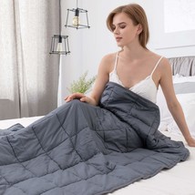 Weighted Blanket For Adults Queen Size Breathable Microfiber Material Heavy Blan - £64.54 GBP