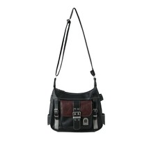 Vintage Crossbody Bag High Quality PU Leather Shoulder Bag Tote Women&#39;s Hip Hop  - £39.94 GBP